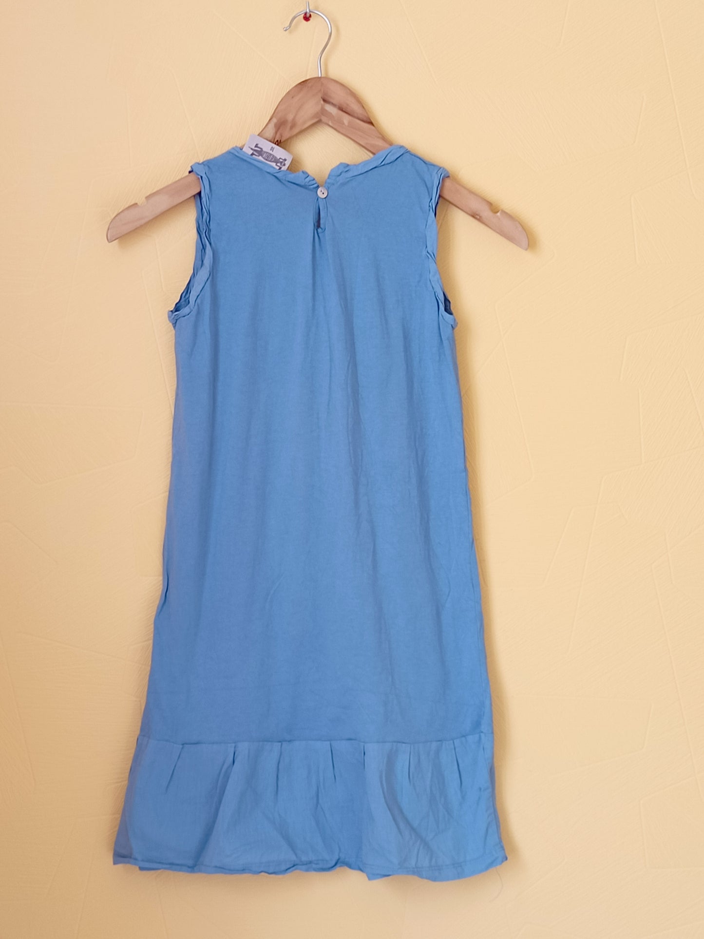 Robe sans manche Bini bleue avec impression Taille 10 Ans