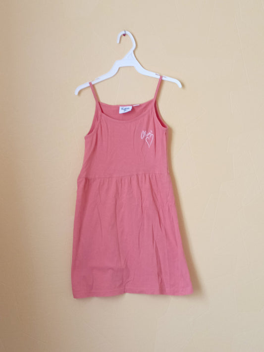 Robe à bretelles Fashion Girl corail Taille 8/10 Ans
