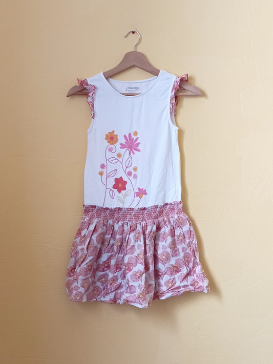 Robe sans manche Orchestra blanche et à motifs Taille 10 Ans