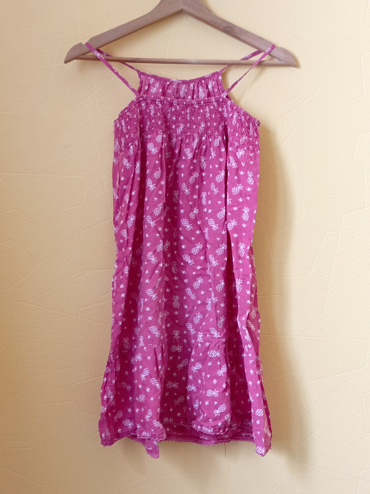 Robe à bretelles Punkidz rose à motifs Taille 10 Ans