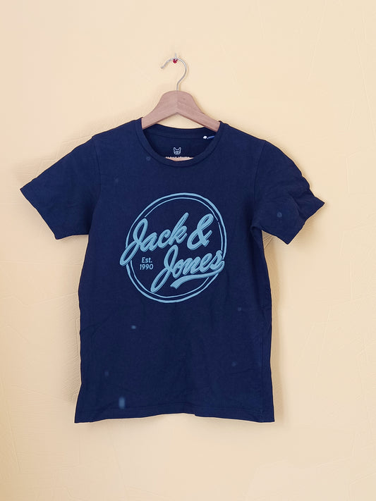 T-shirt Jack & Jones bleu marine avec impression Taille 12 Ans