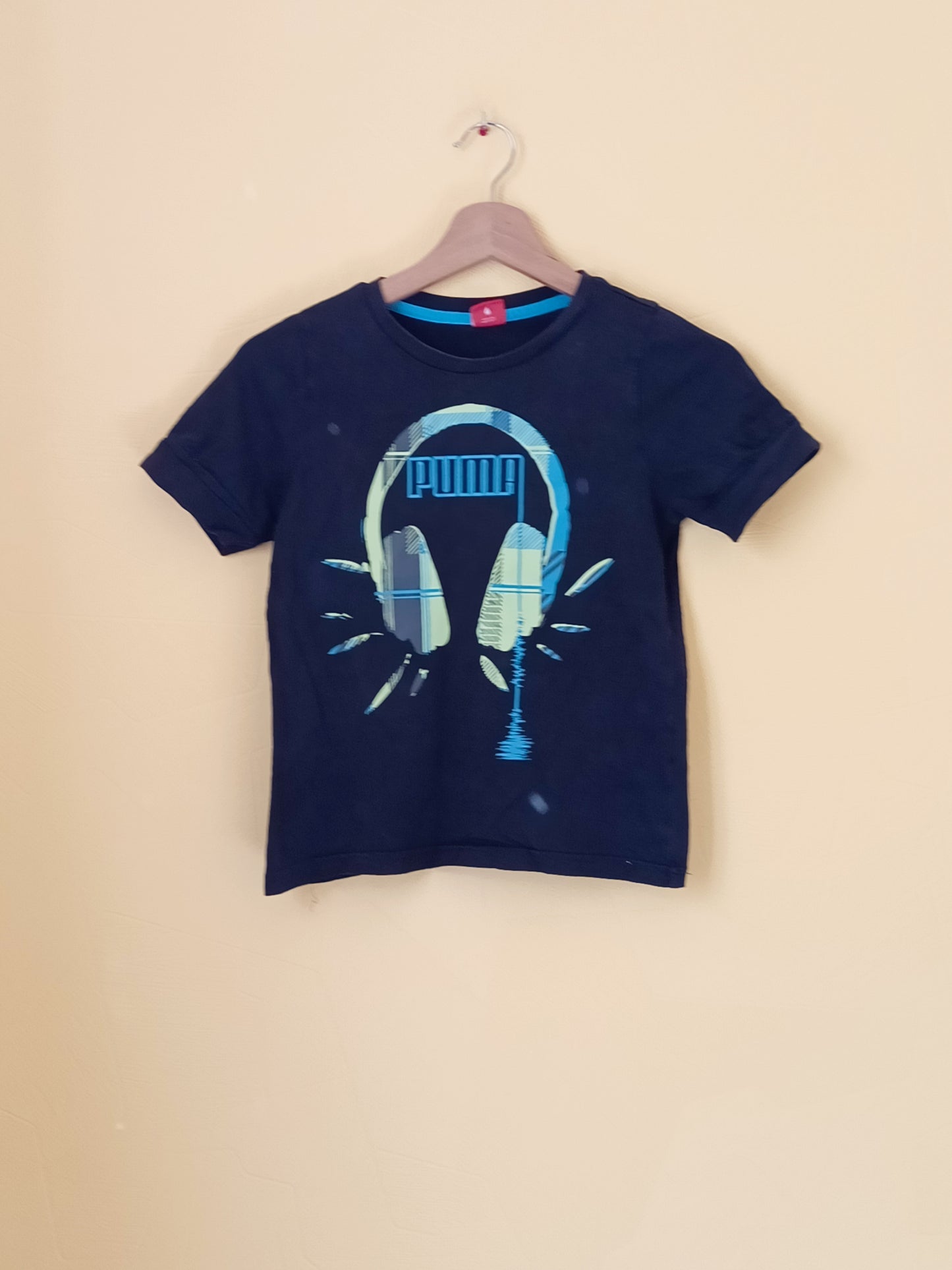 T-shirt Puma noir avec impression Taille 8 Ans