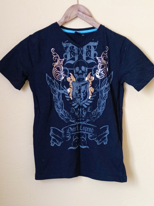 T-shirt Bikool noir avec impression Taille 12 Ans