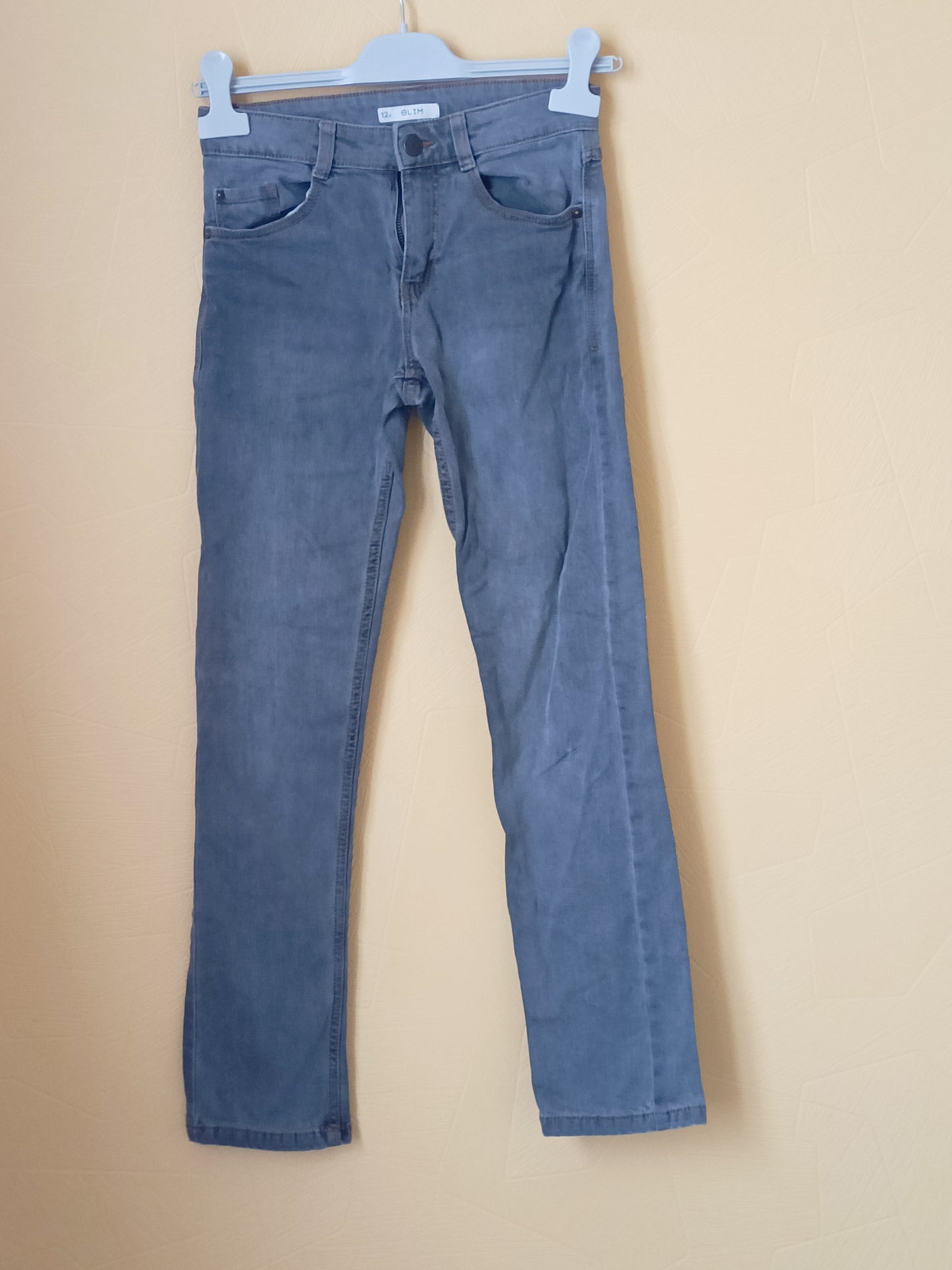 Jeans Kiabi slim gris Taille 12 Ans