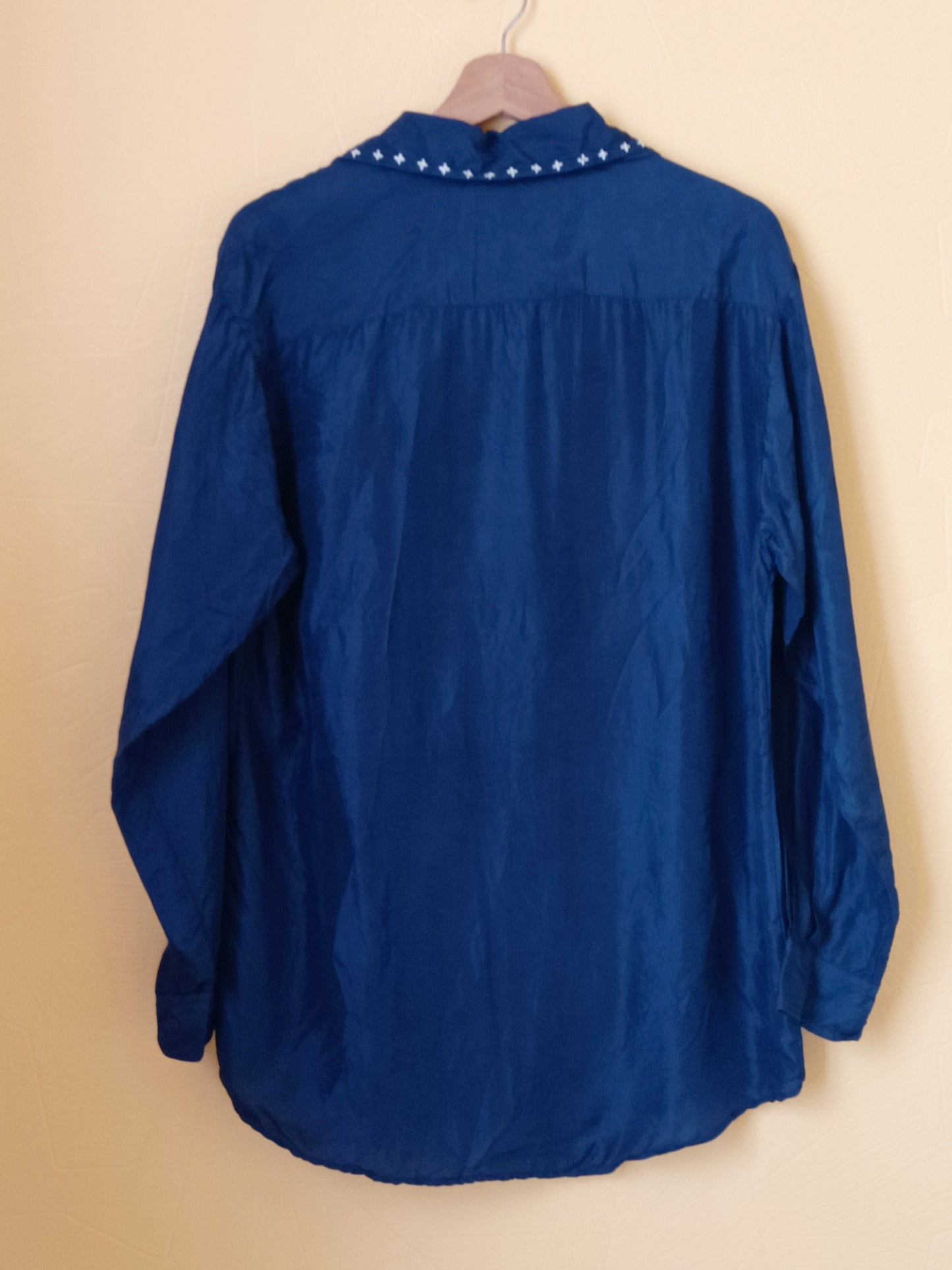 Chemise manches longues bleue marine Taille M