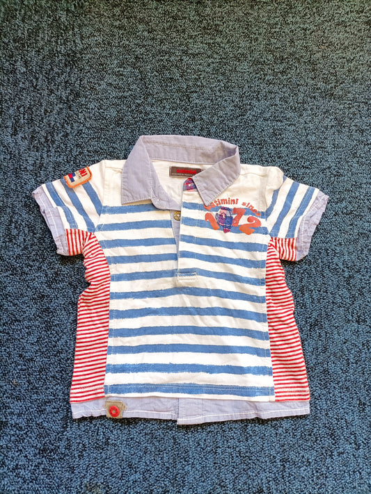 Polo Catimini rayé Taille 6 Mois