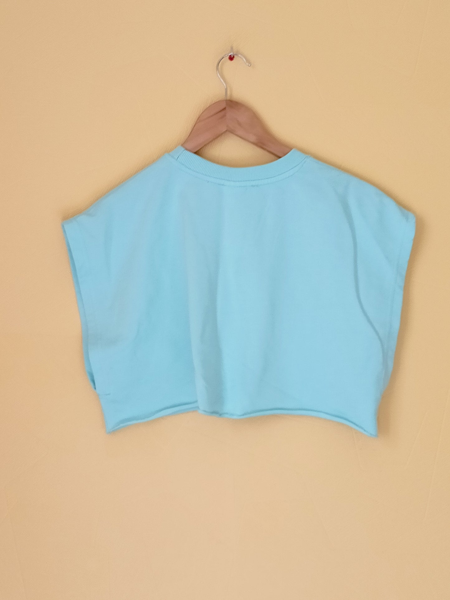 Crop Top Bershka bleu clair Taille S