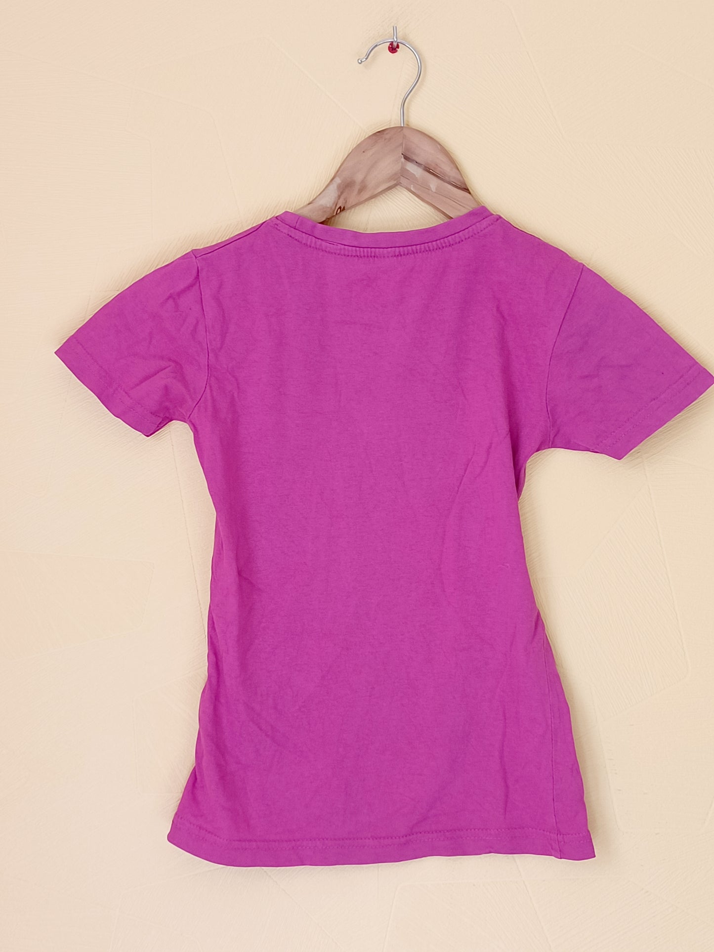 T-shirt rose fuchsia avec impression Taille 10 Ans