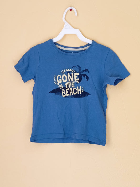 T-shirt Lupilu bleu avec impression Taille 2/4 Ans