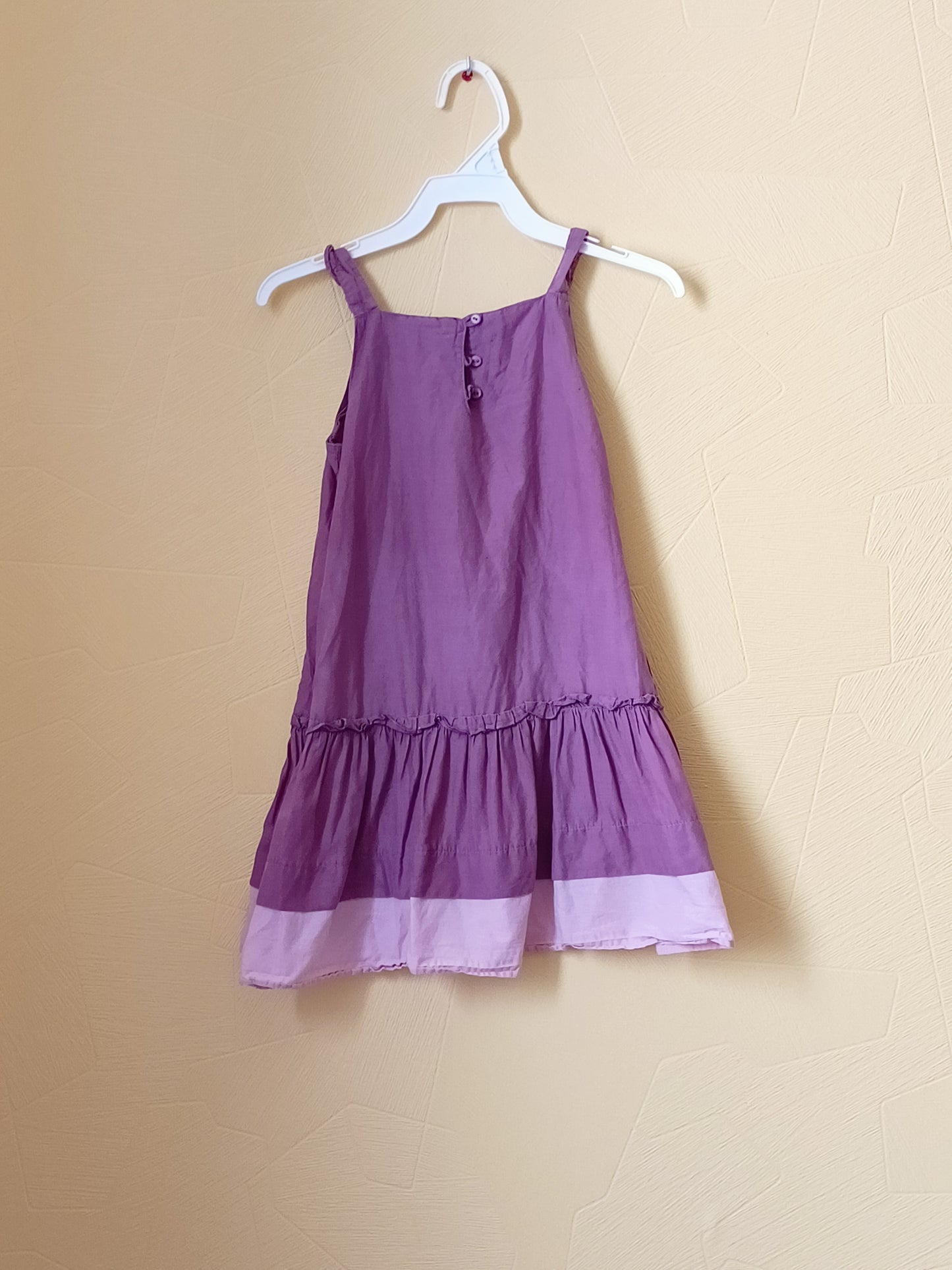 Robe à bretelles Okaou prune Taille 5 Ans