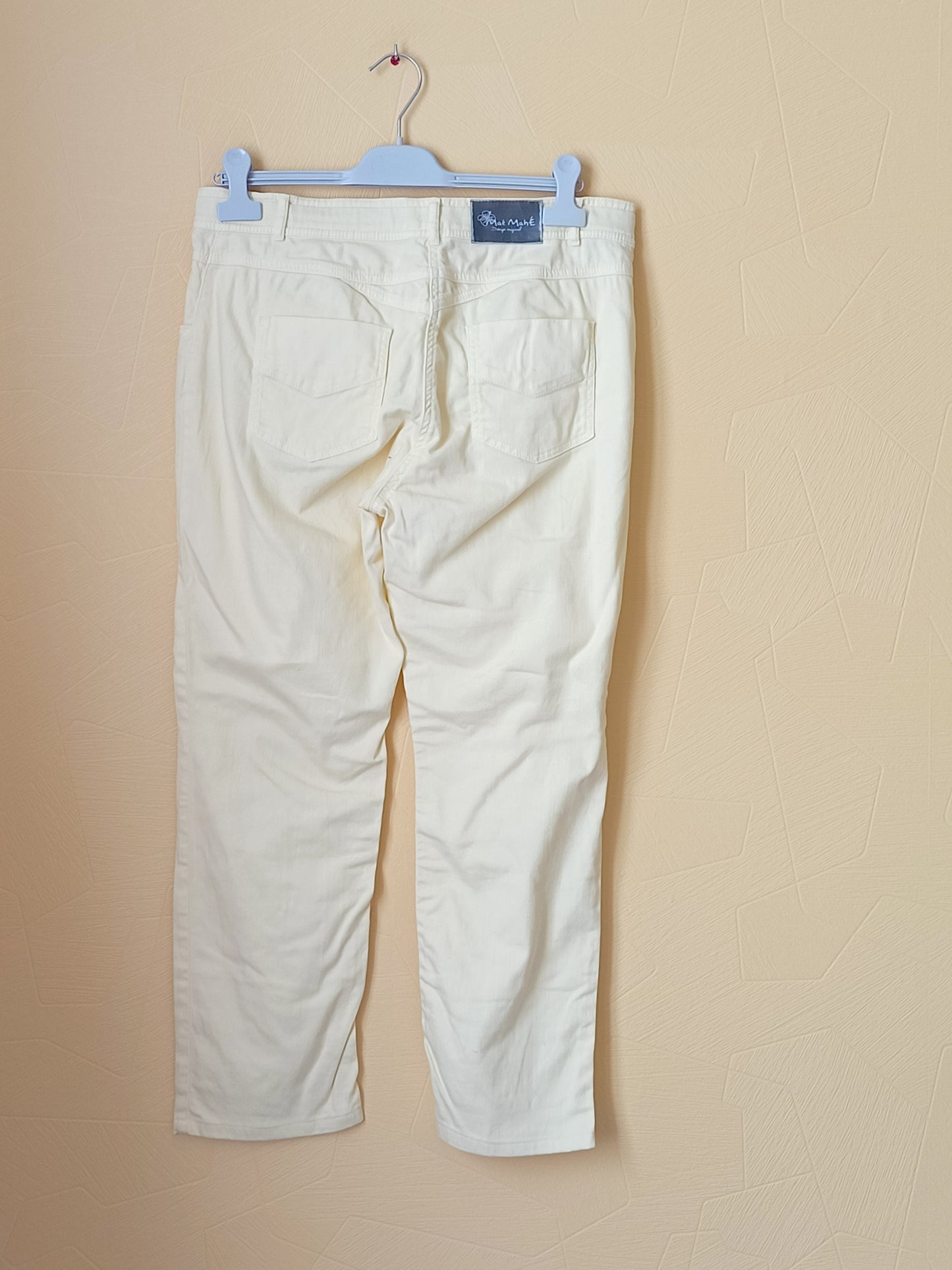 Jeans Maé Mahé jaune pastel Taille 42