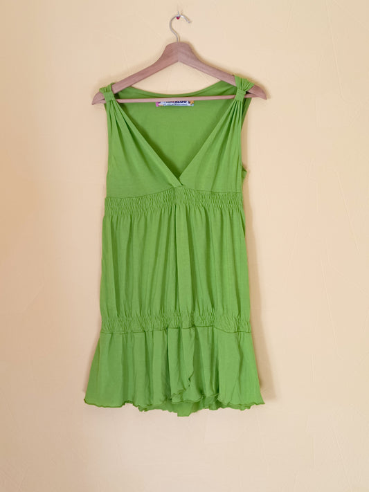 Robe sans manches Zara verte Taille L