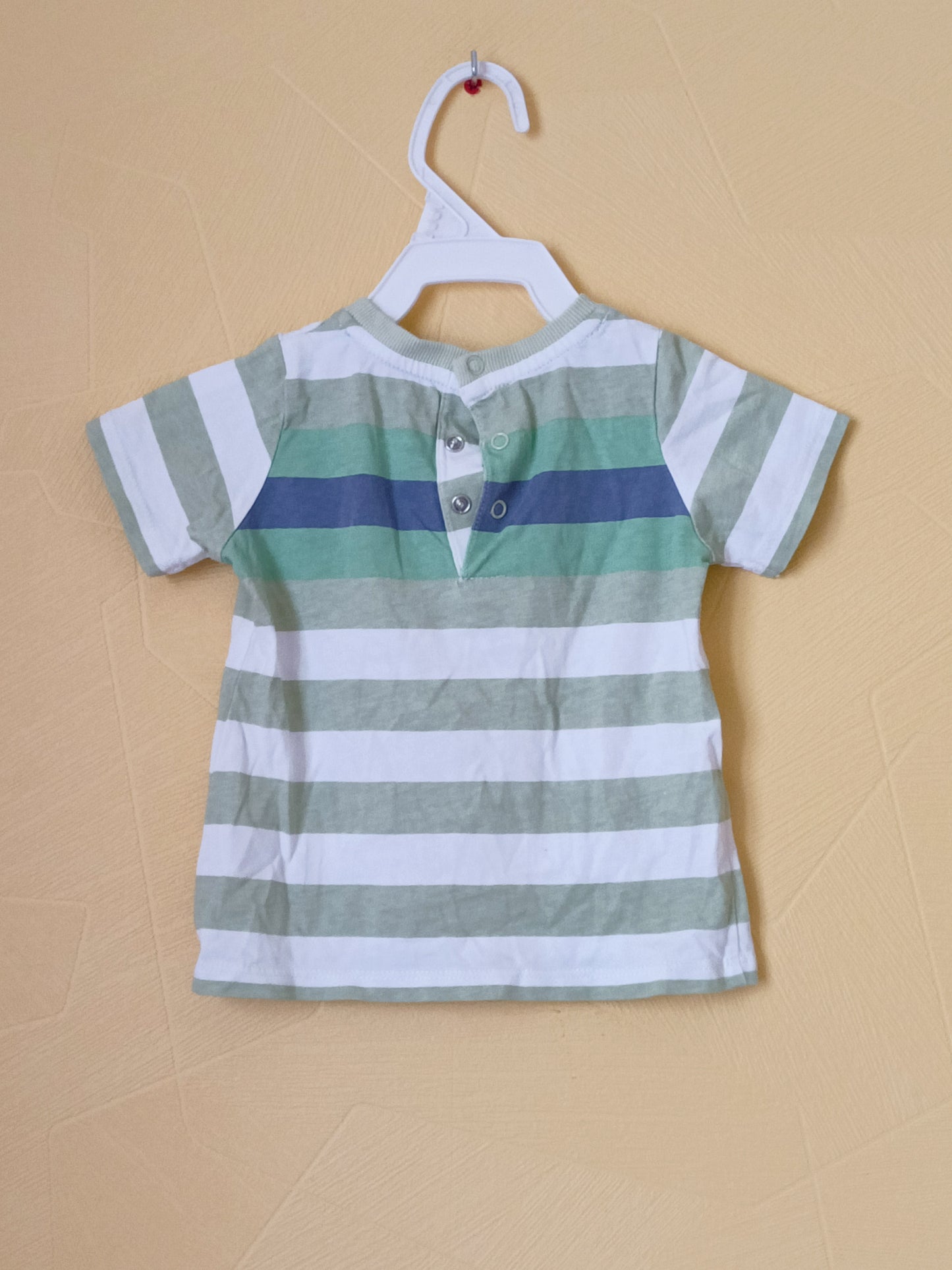 T-shirt Sergent Major rayé vert Taille 18 Mois