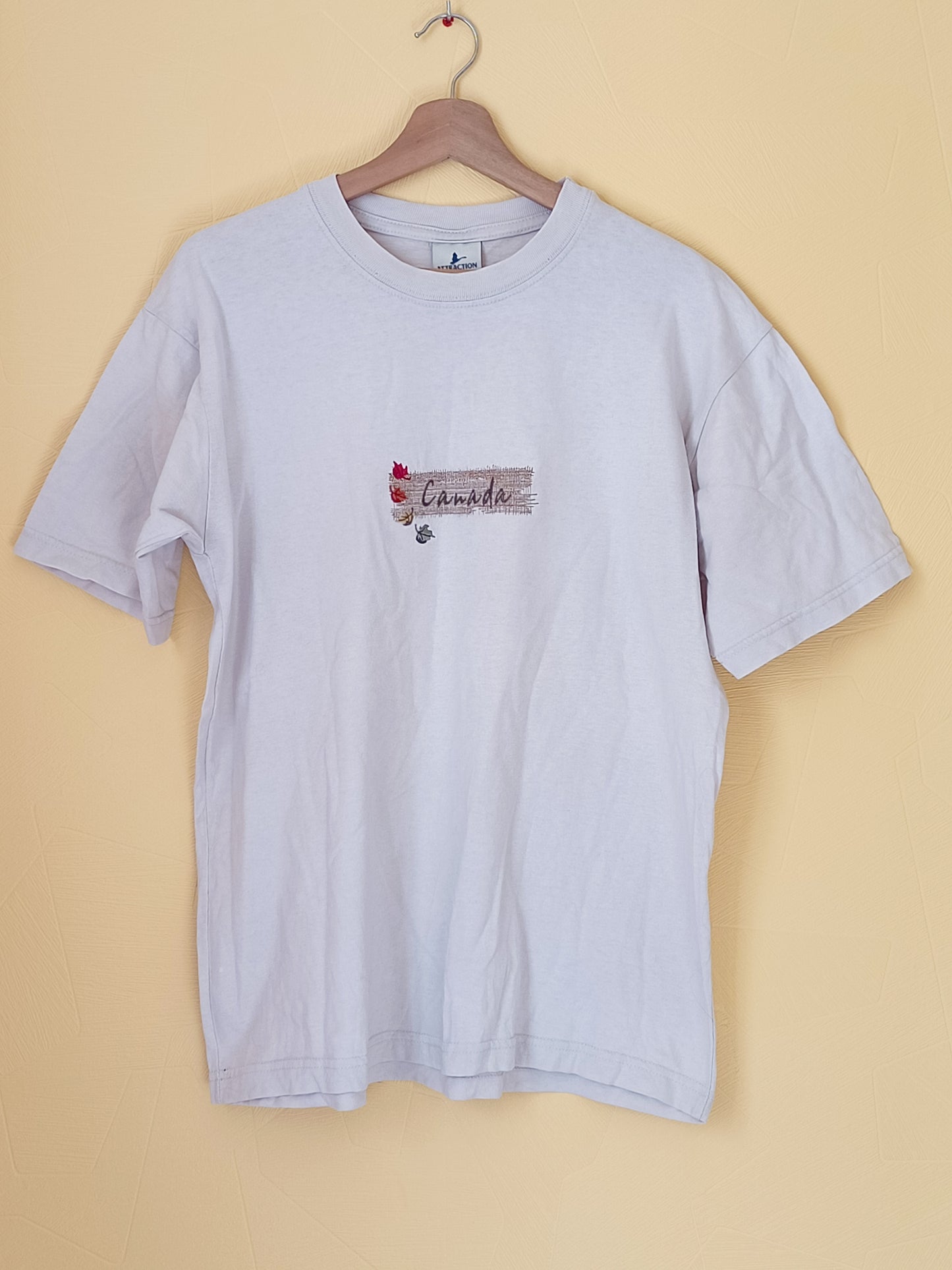 T-shirt Attraction beige avec broderie Taille M