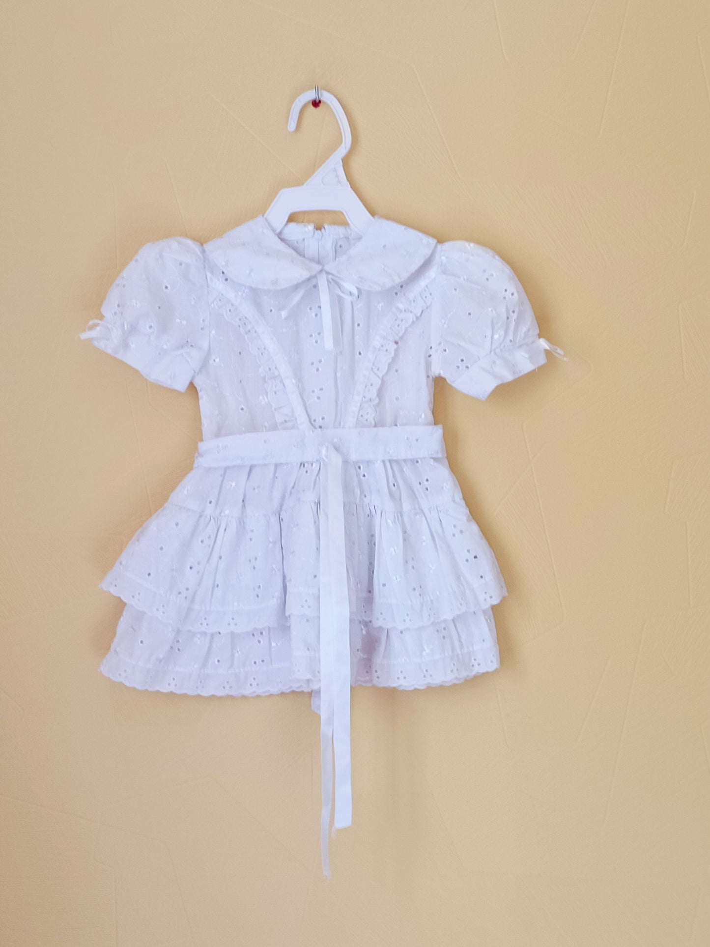 Robe manches courtes blanche Taille 12 Mois