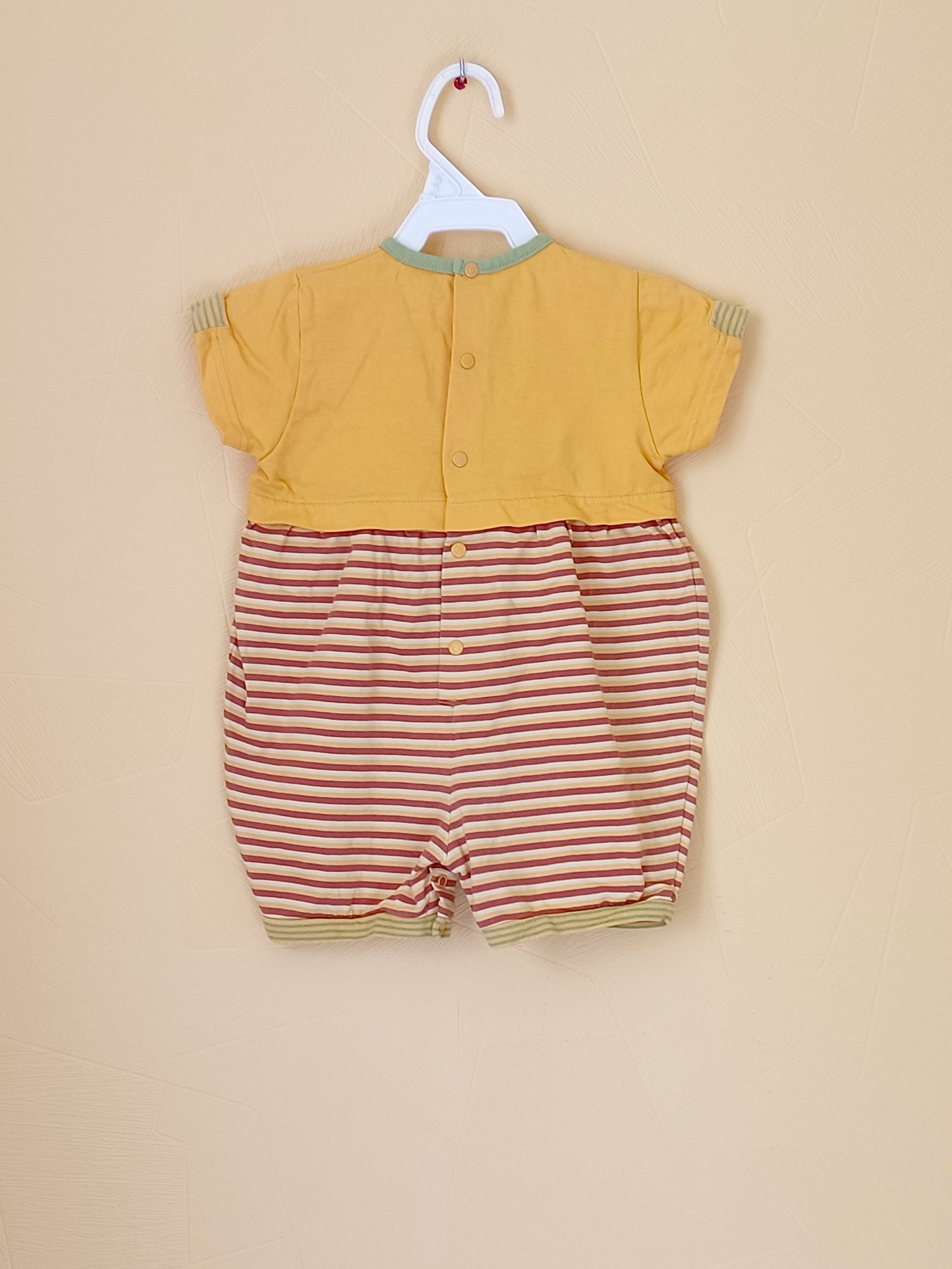 Combishort Kids Minis orange et rayé Taille 18 Mois