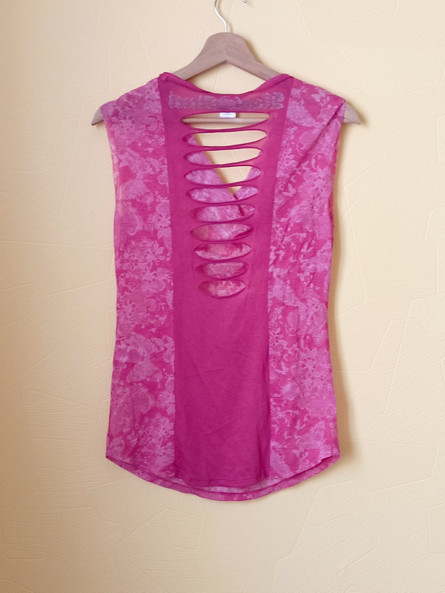 Débardeur La Redoute rose avec dos ajouré Taille 38/40