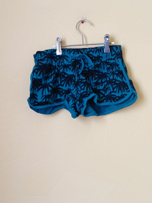 Short Gémo vert motifs palmiers Taille 10 Ans