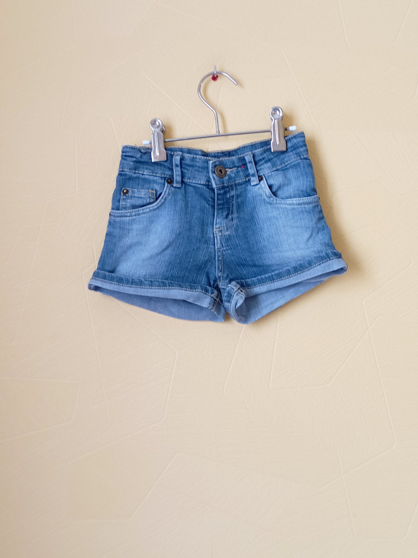 Short en jeans Vynil Fraise bleu clair Taille 4 Ans