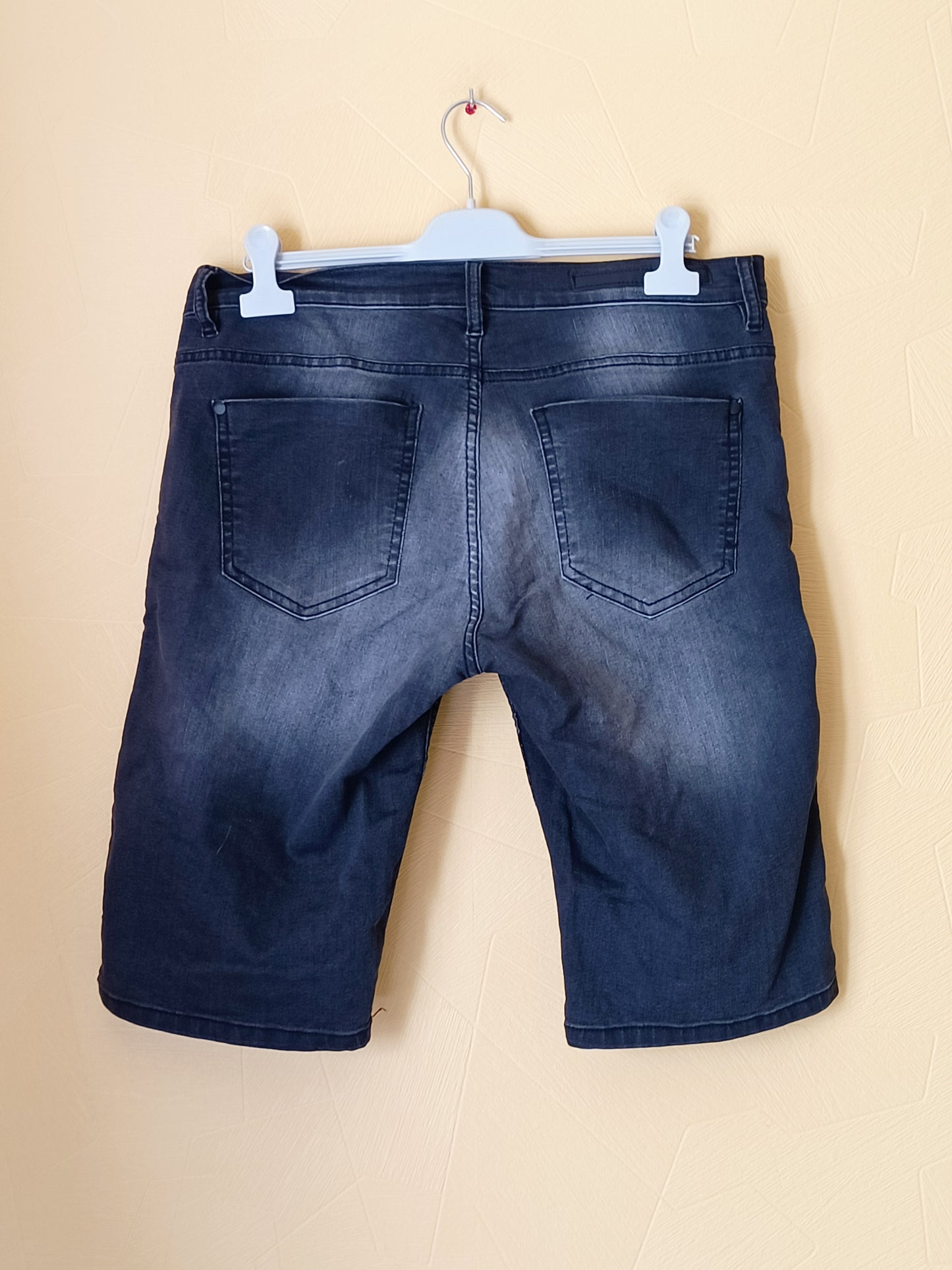 Short long en jeans Liberto noir délavé Taille 44