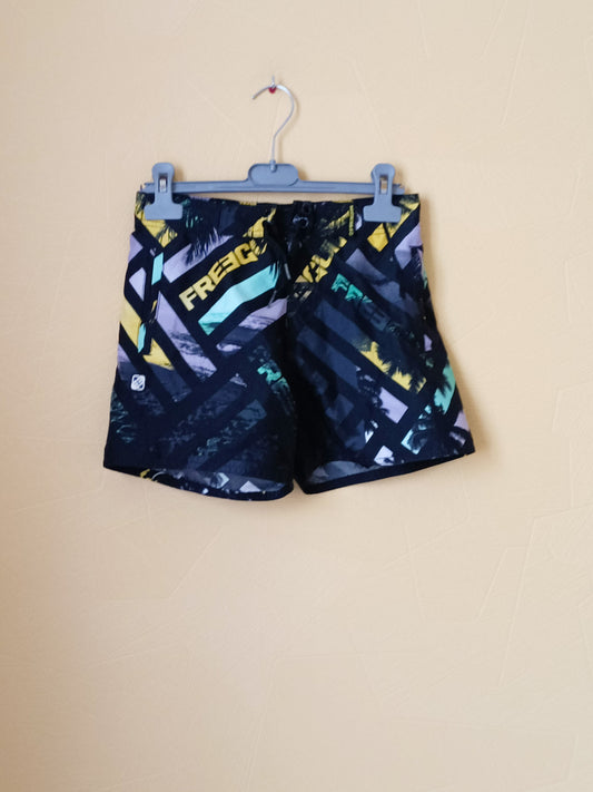 Short de bain Freegun noir à motifs Taille 10 Ans