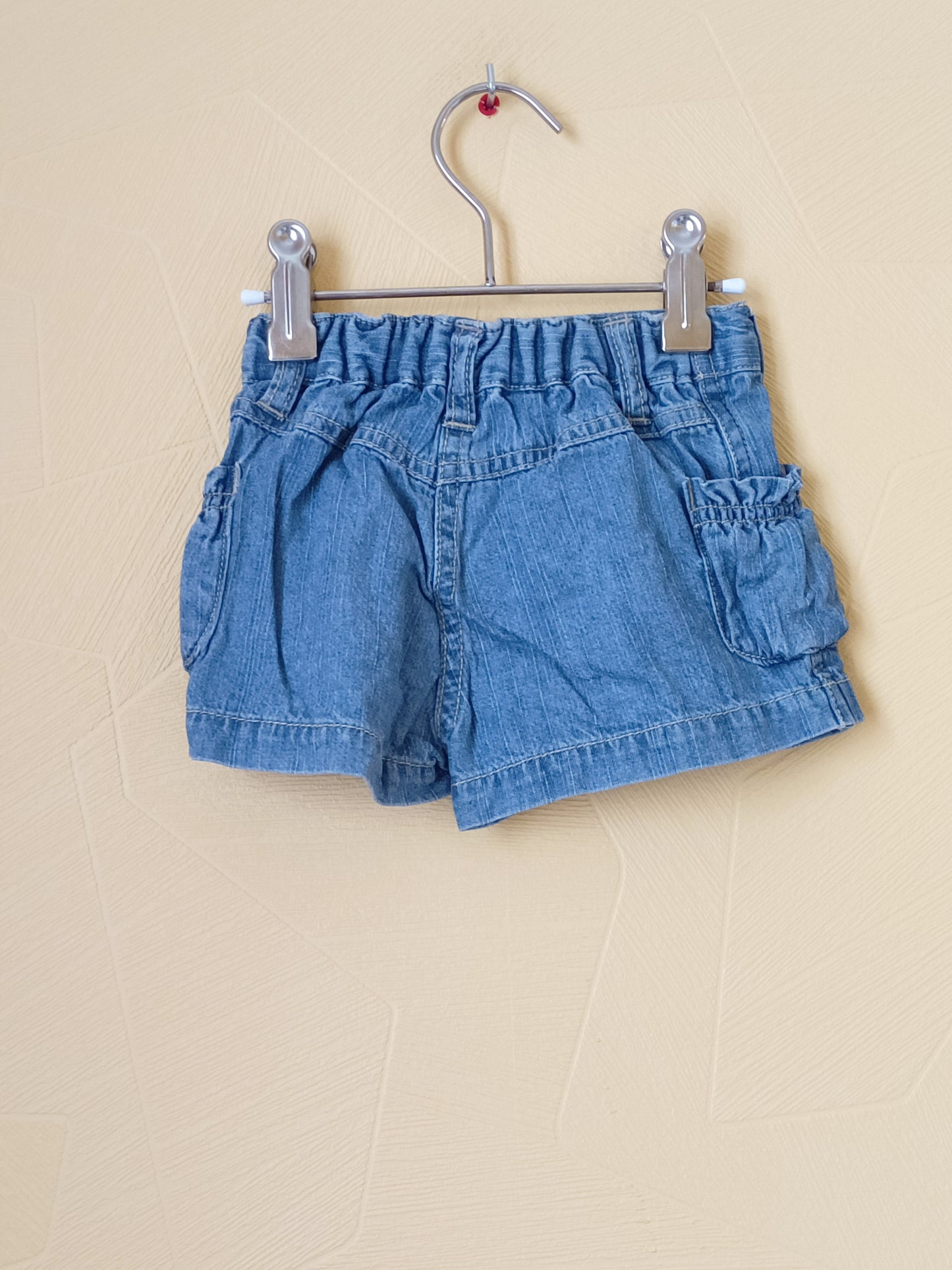 Jupe-short Happy Days en jeans Taille 3 Mois