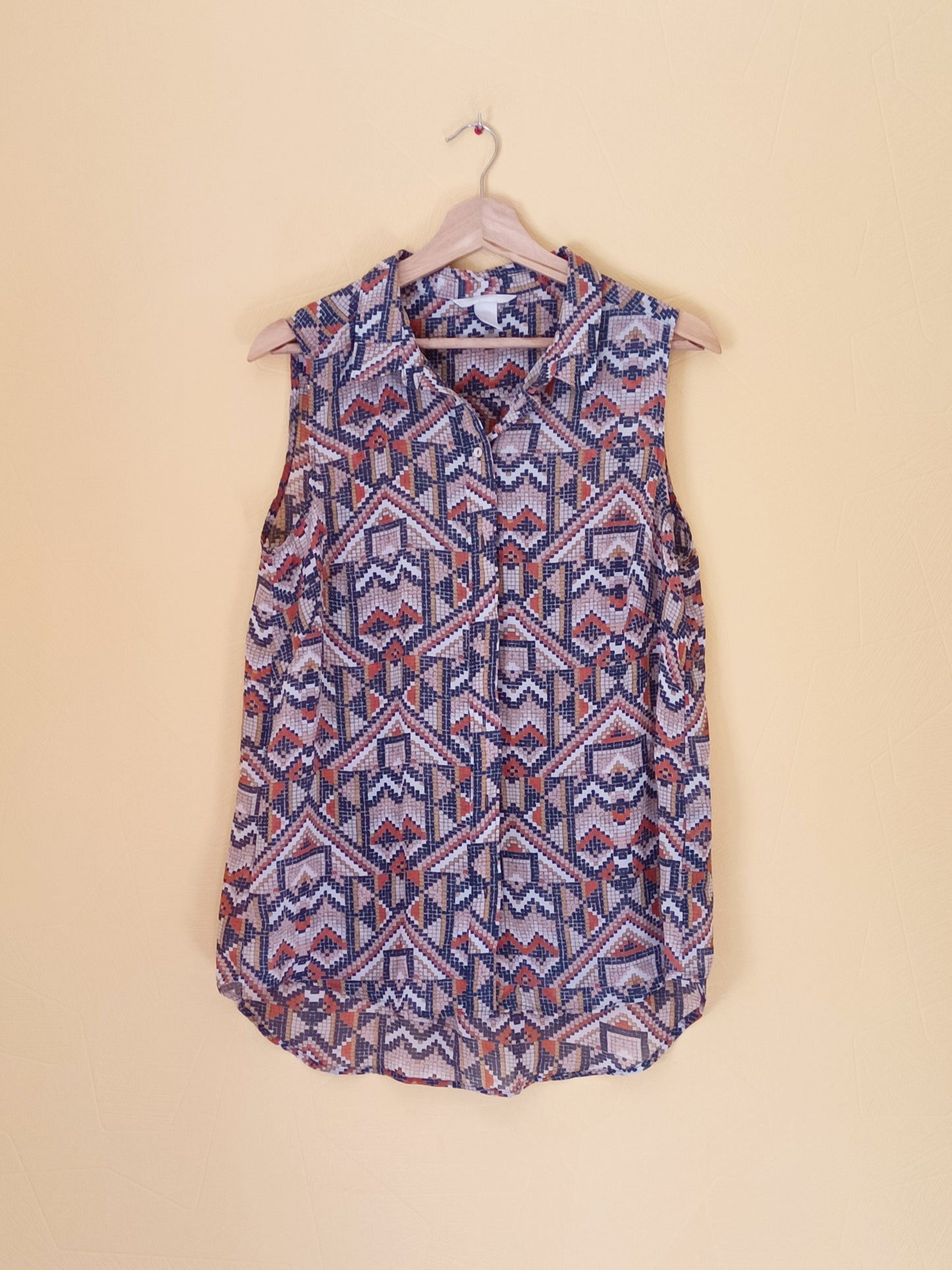 Chemise sans manche H&M à motifs Taille 40