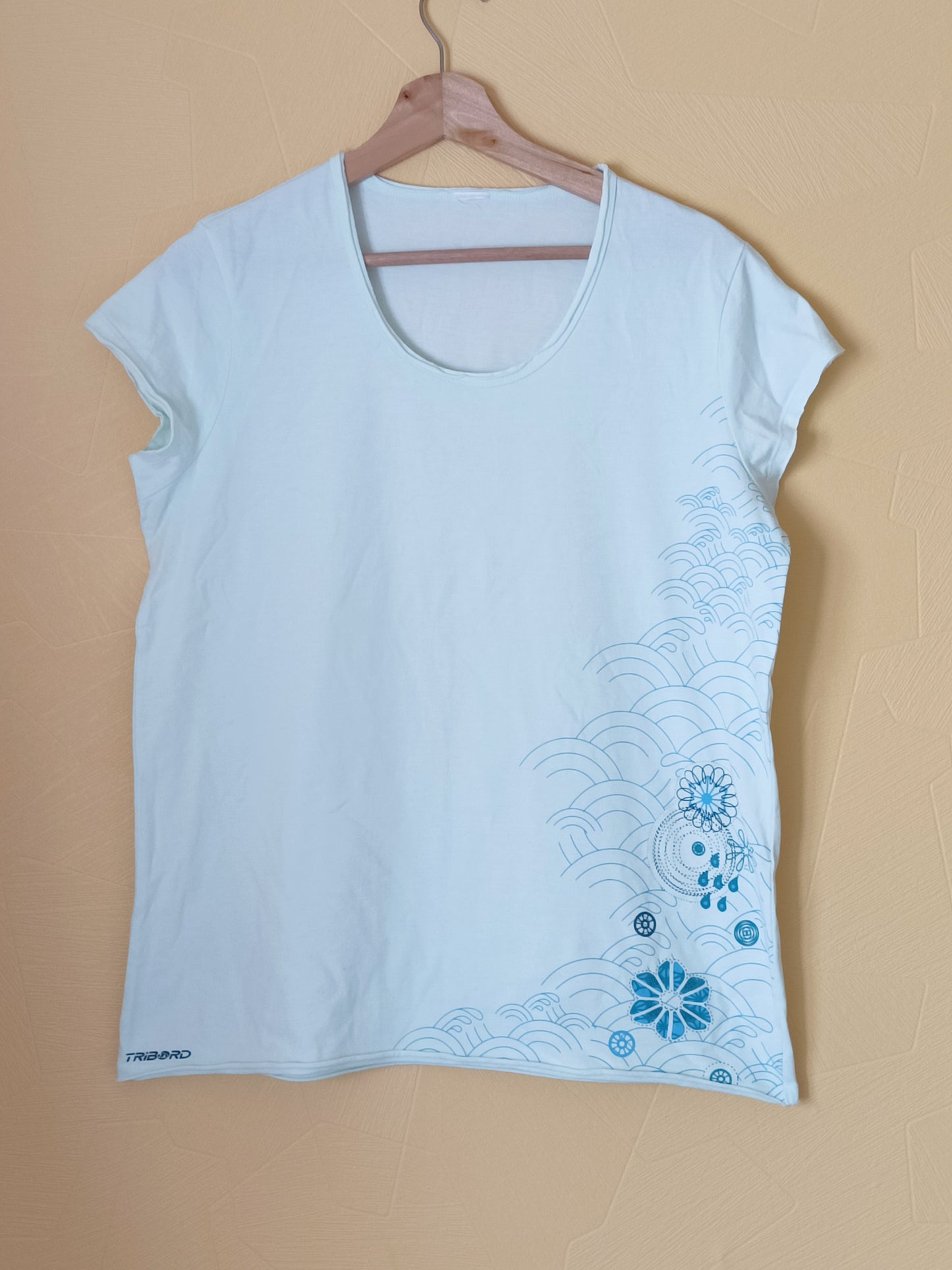 T-shirt Tribord vert clair avec impression Taille L