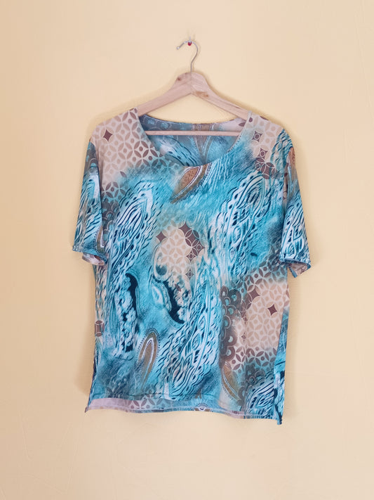 T-shirt fluide imprimé Taille L