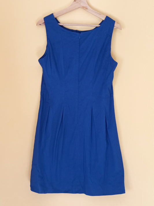 Robe sans manches Camaïeu bleue électrique Taille 42