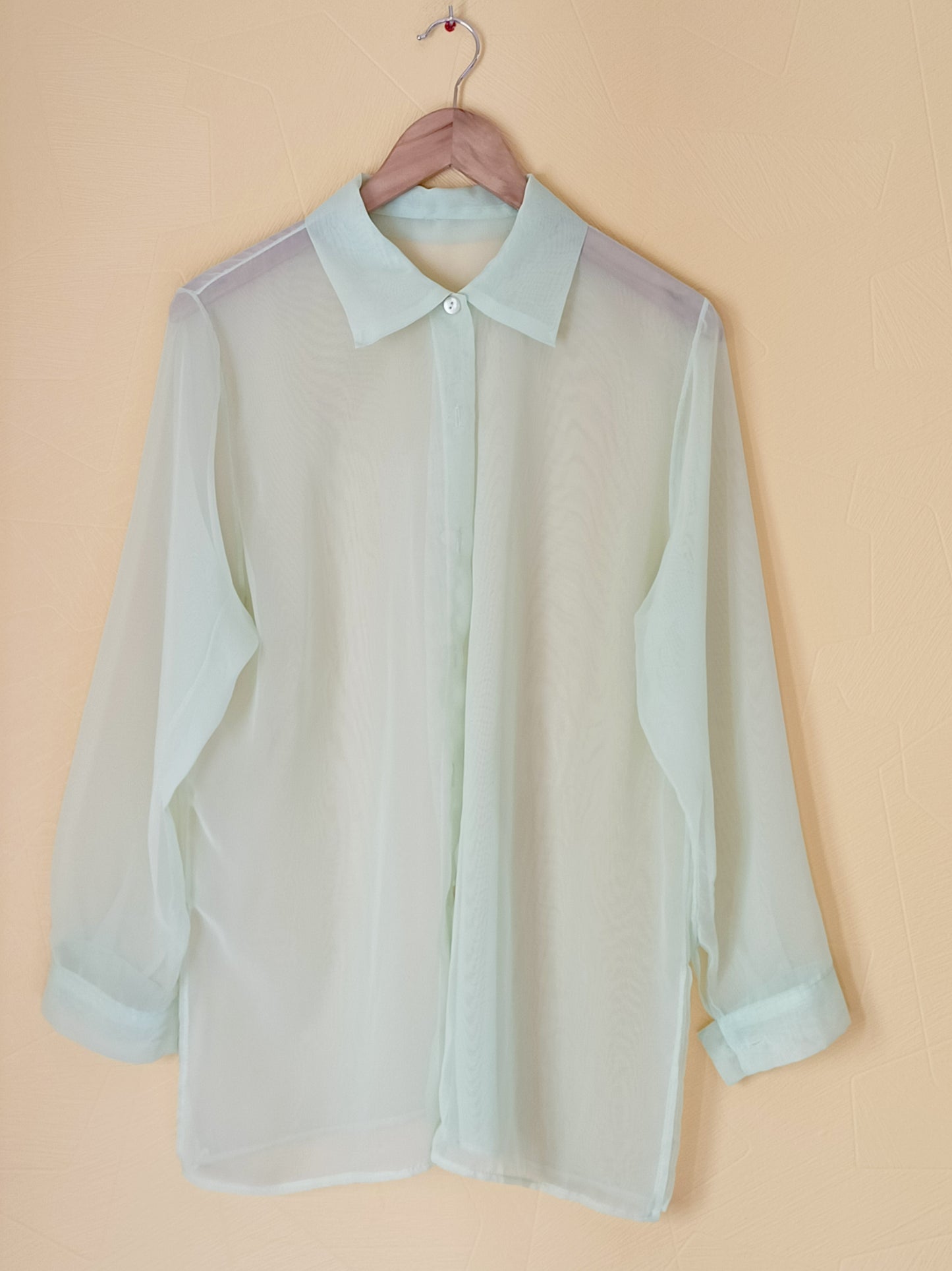 Chemise transparente verte claire Taille L