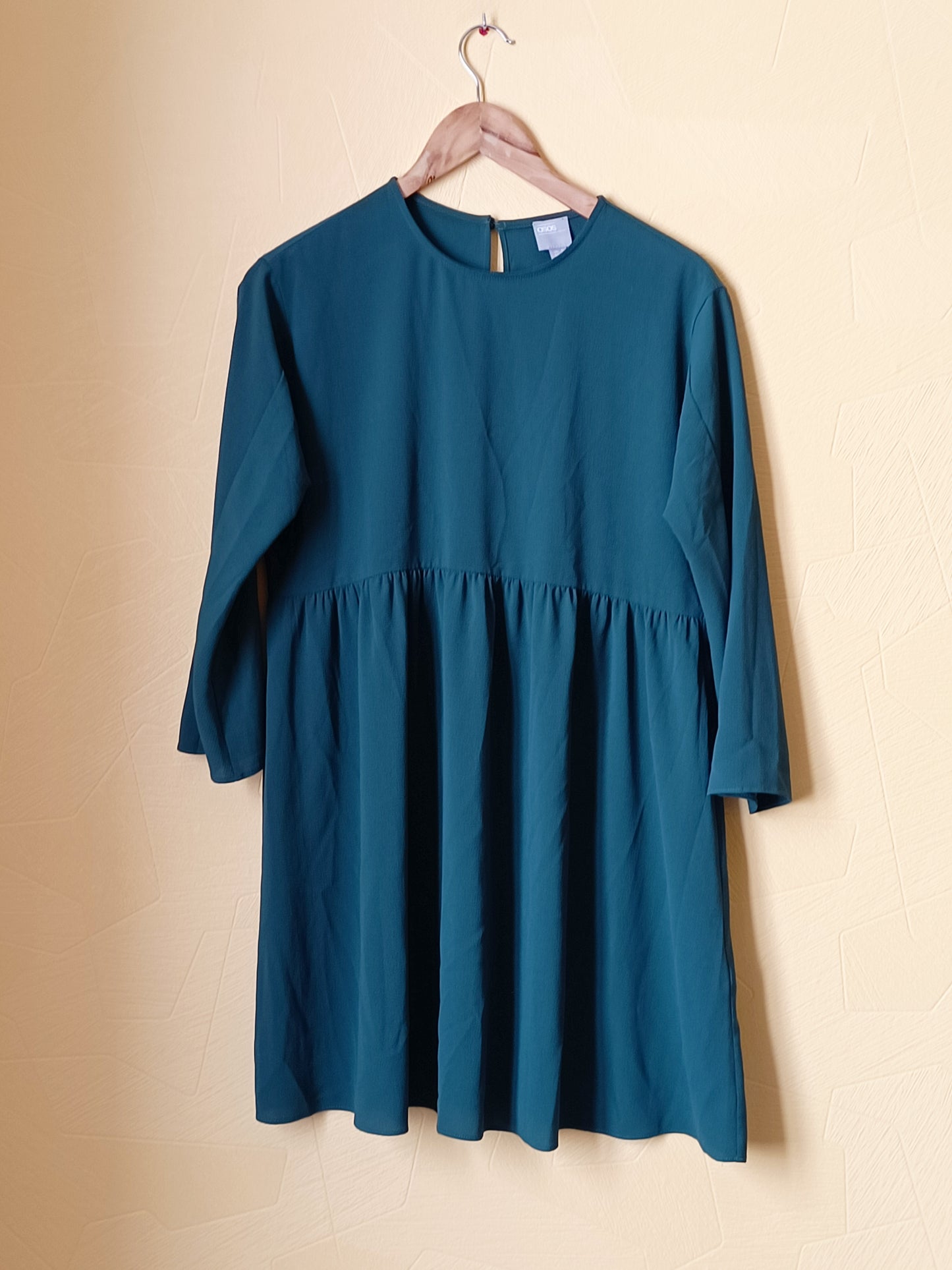 Robe manches 3/4 Asos verte Taille 36