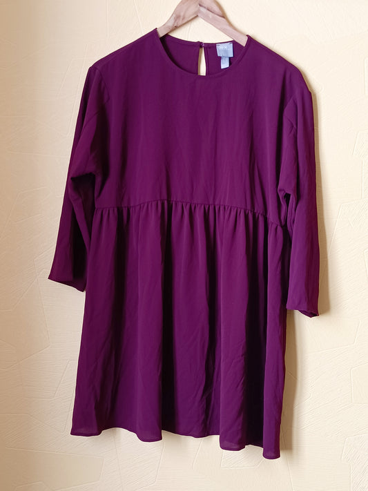 Robe manches 3/4 Asos bordeaux Taille 38