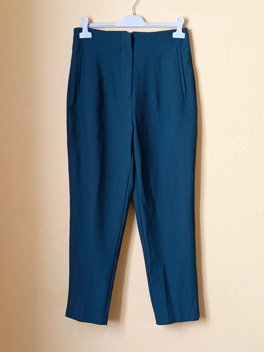 Pantalon Zara vert émeraude Taille L