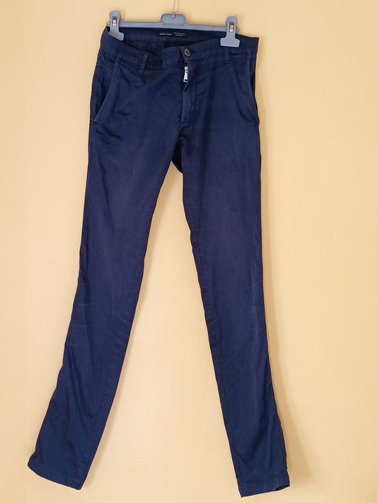 Pantalon Zara Man bleu marine Taille 36