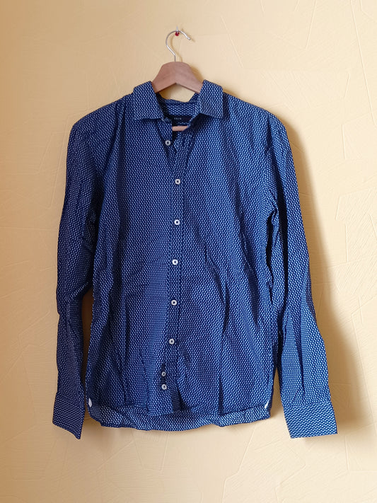 Chemise Celio bleu à motifs Taille S