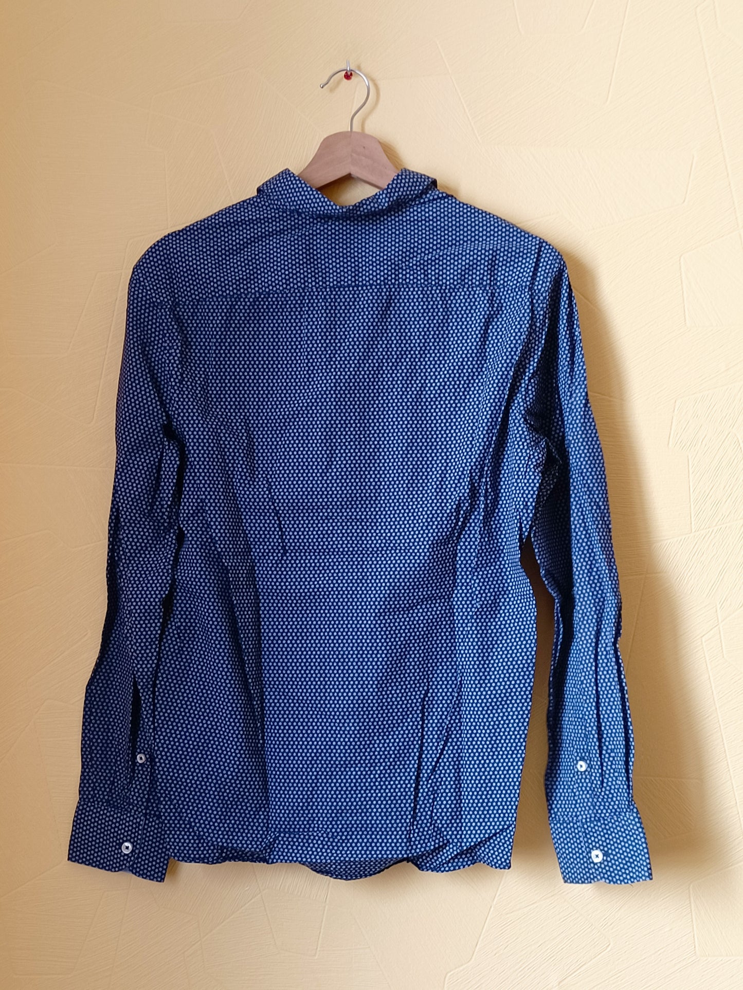 Chemise Celio bleu à motifs Taille S