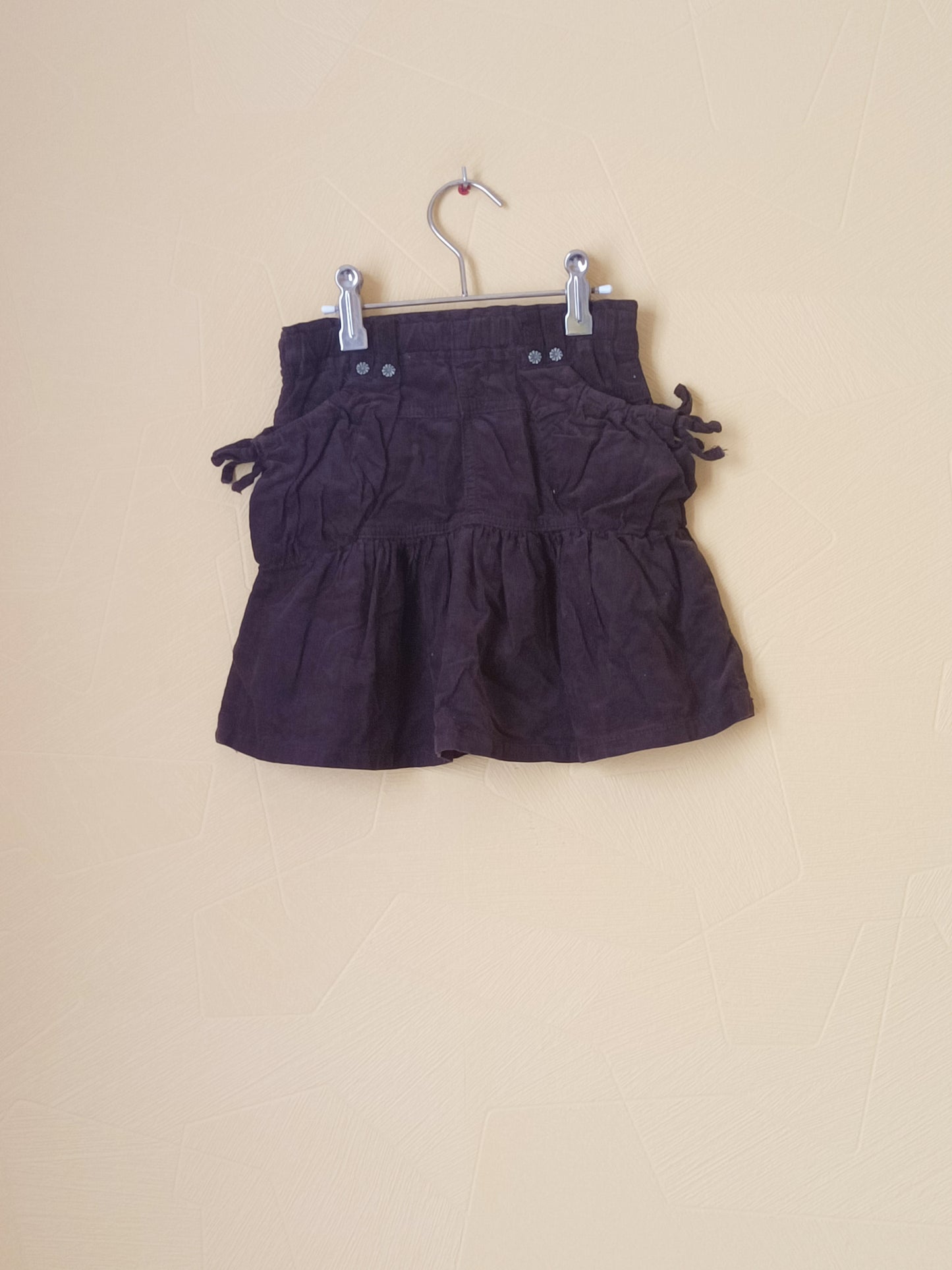 Jupe en velours marron taille 4 Ans