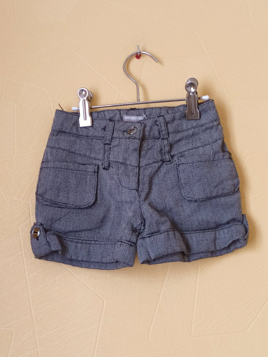 Short doublé Orchestra gris chiné Taille 4 Ans