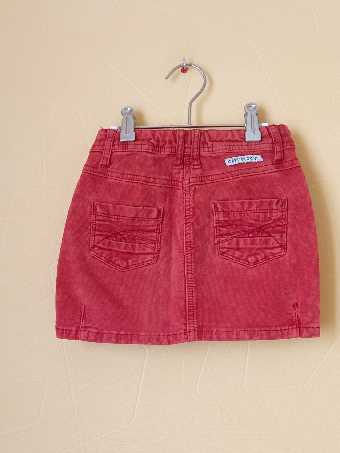 Jupe en velours Capt'N Tortue rouge Taille 5 Ans