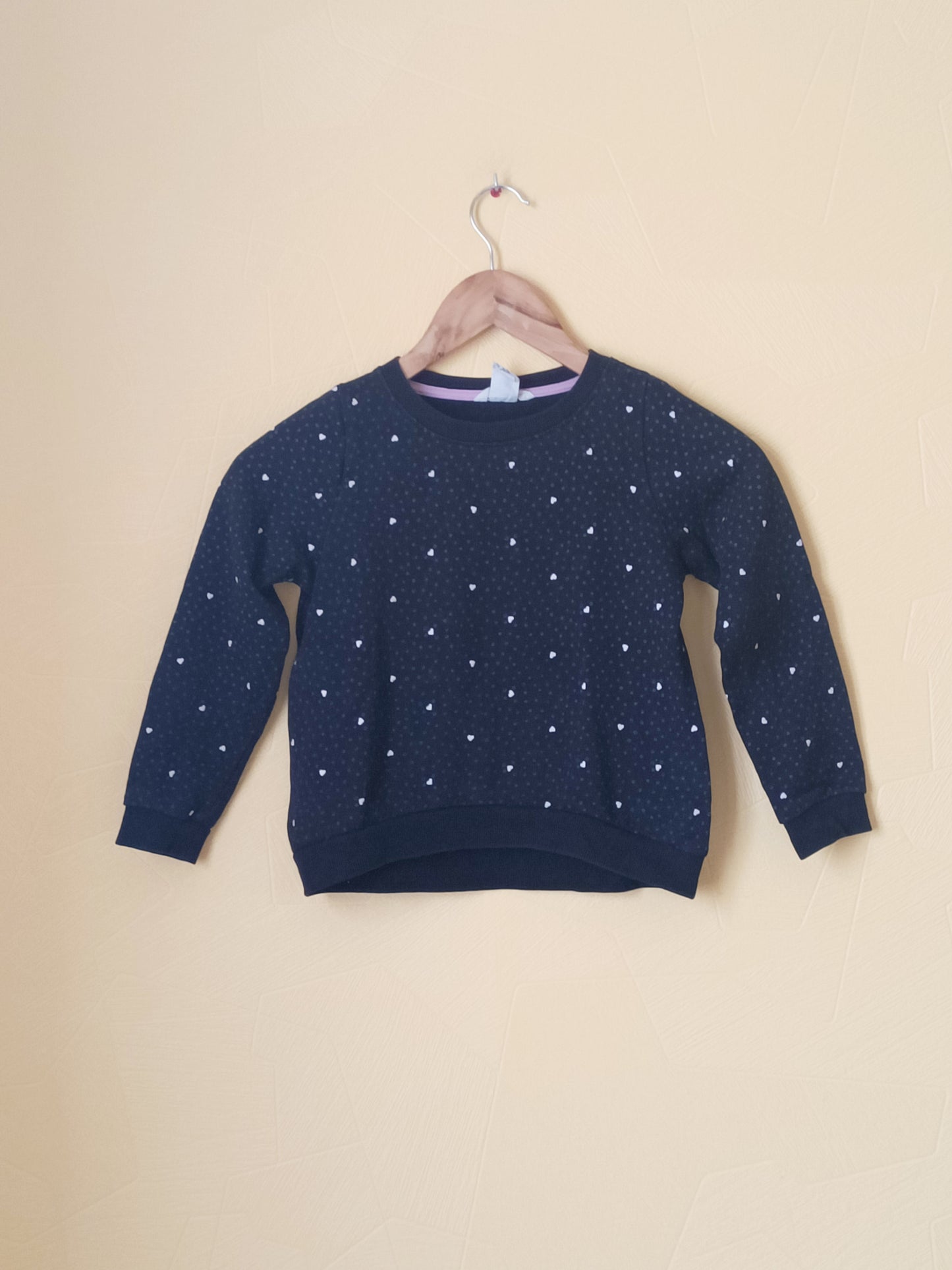 Sweat H&M noir à motifs Taille 6/8 Ans