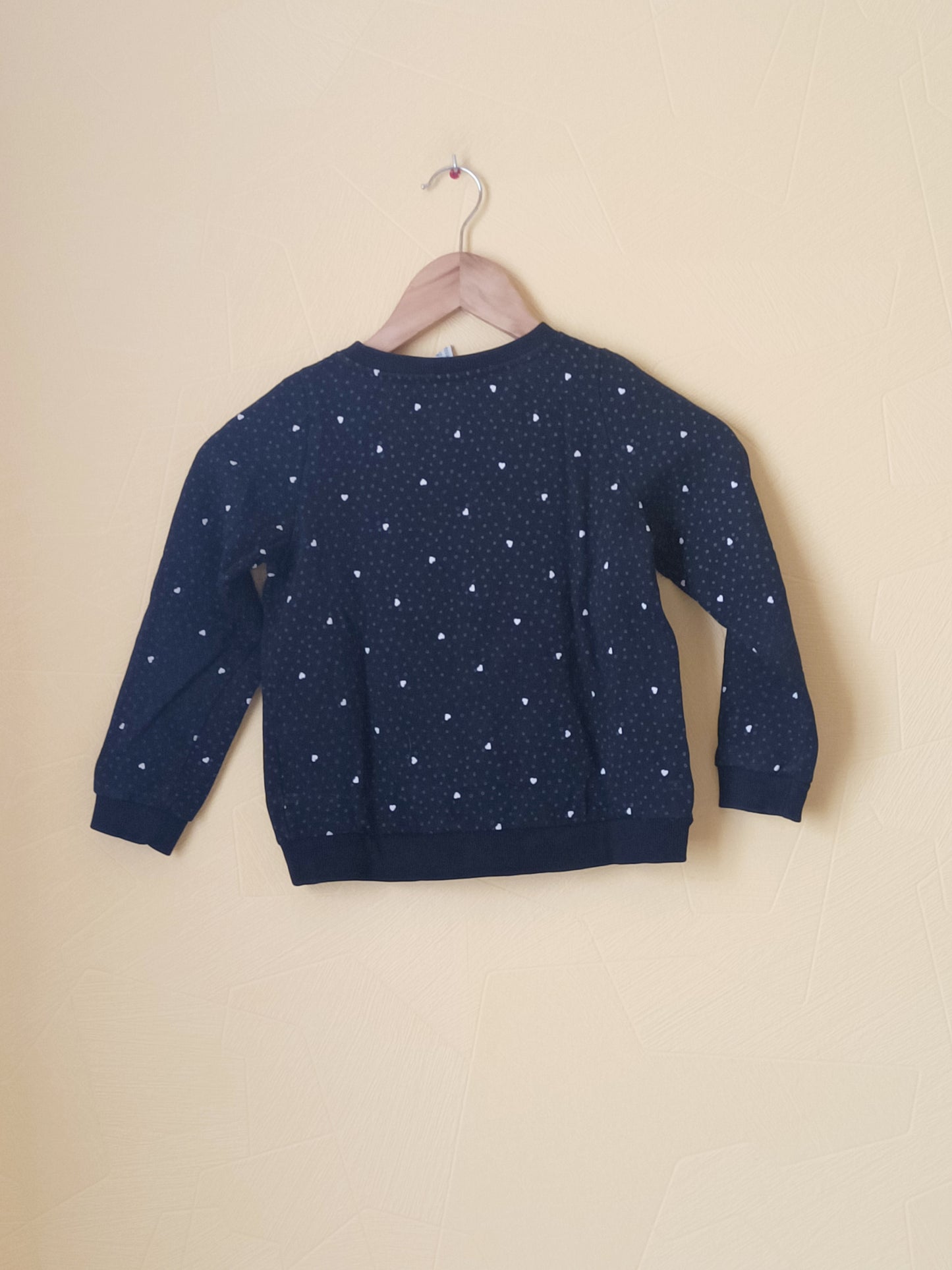 Sweat H&M noir à motifs Taille 6/8 Ans