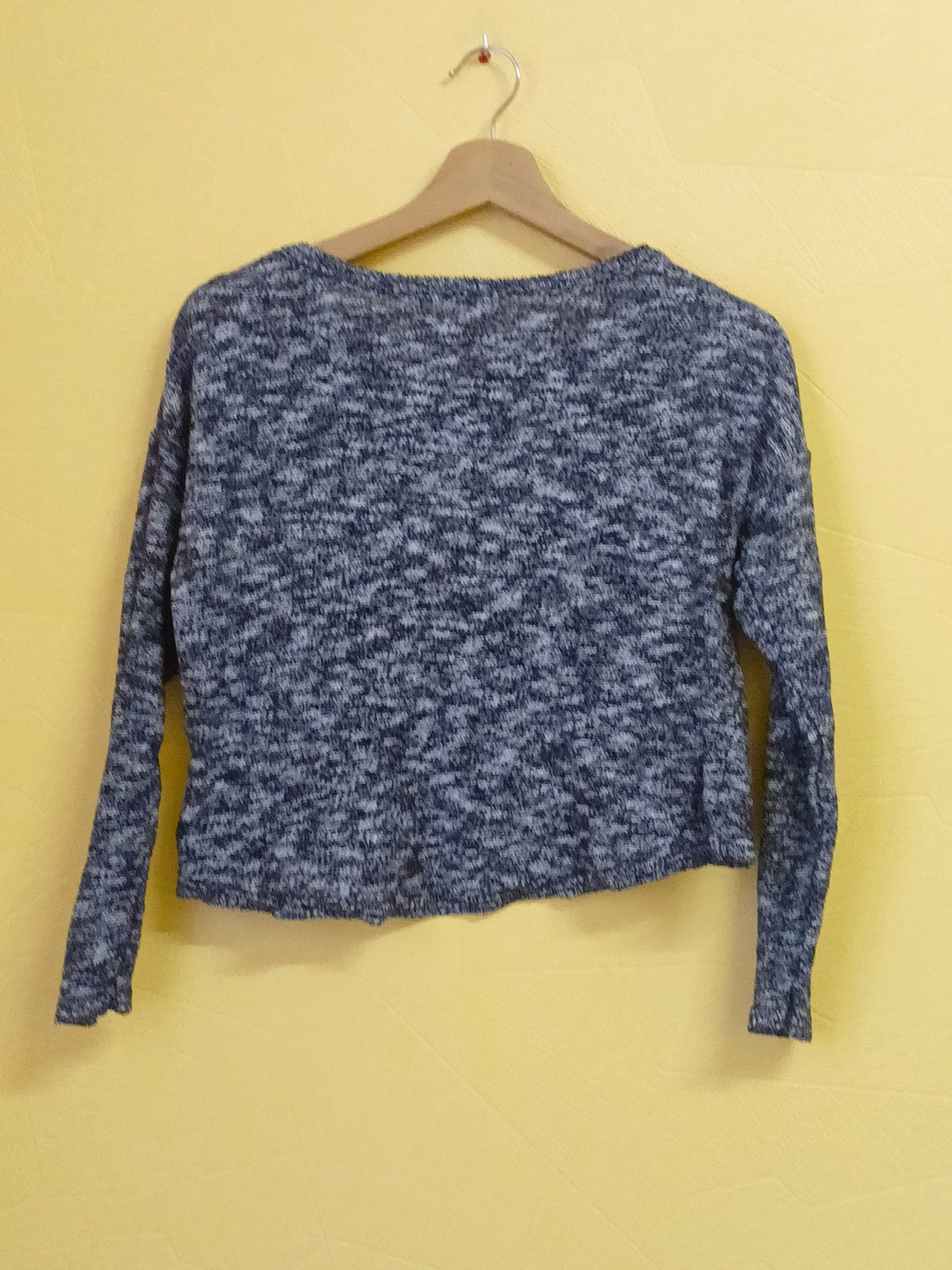 Pull court Kiabi bleu marine chiné Taille 12 Ans