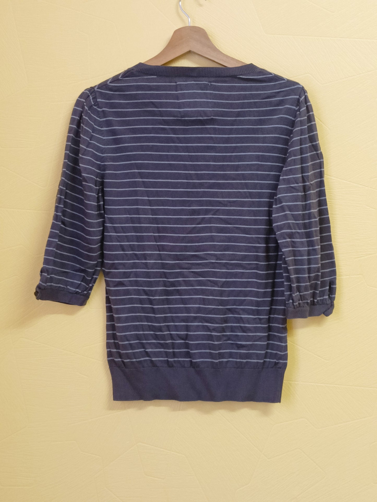 Pull manches courtes Esprit marron rayé Taille L