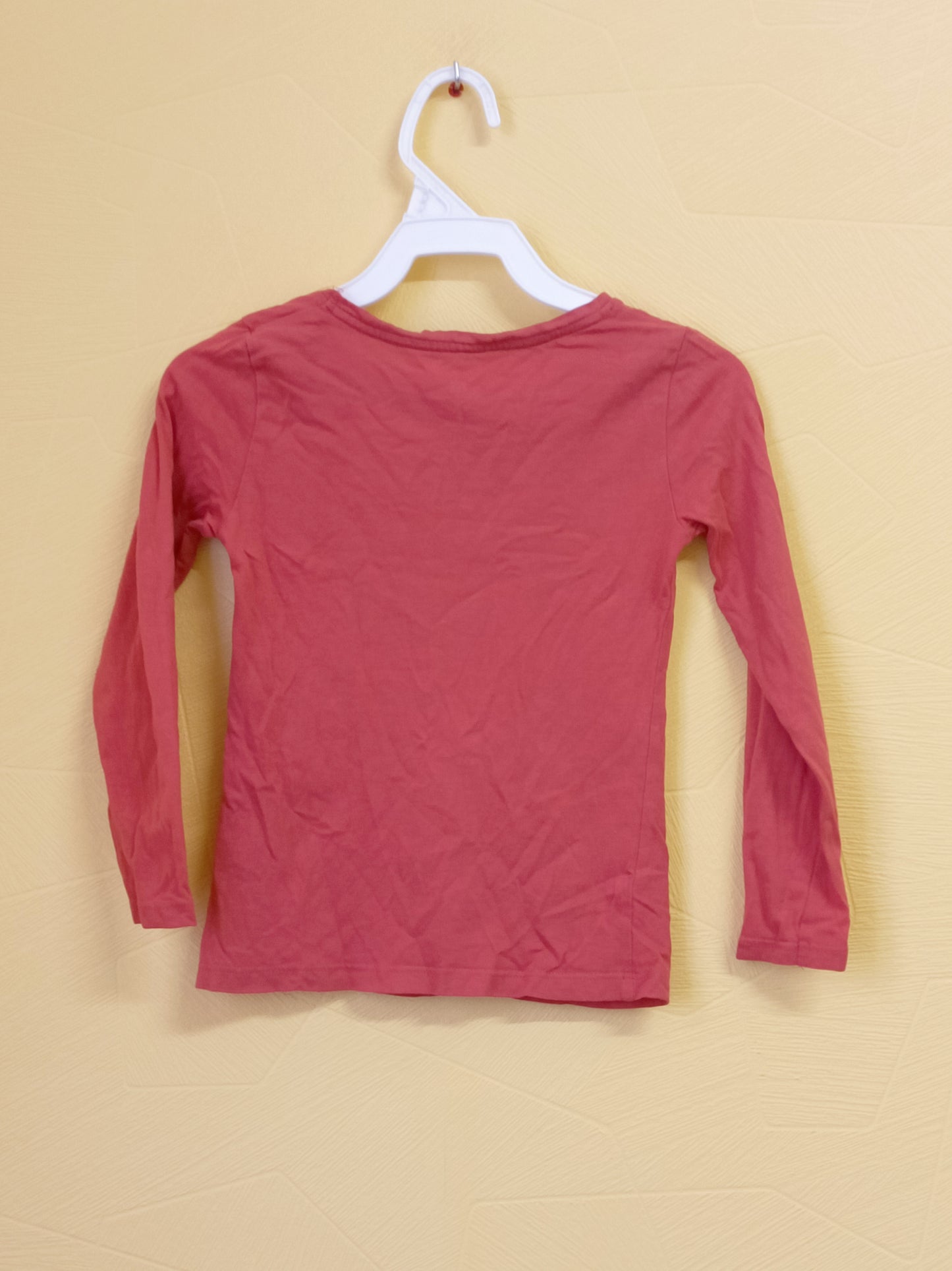 T-shirt manches longues Tex corail avec impression Taille 3/4 Ans