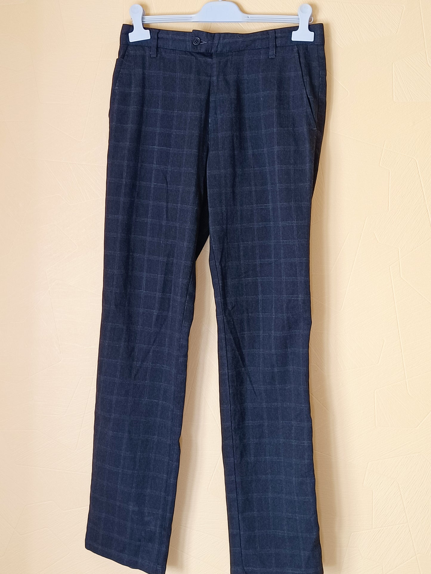 Pantalon Celio gris anthracite à carreaux Taille 38