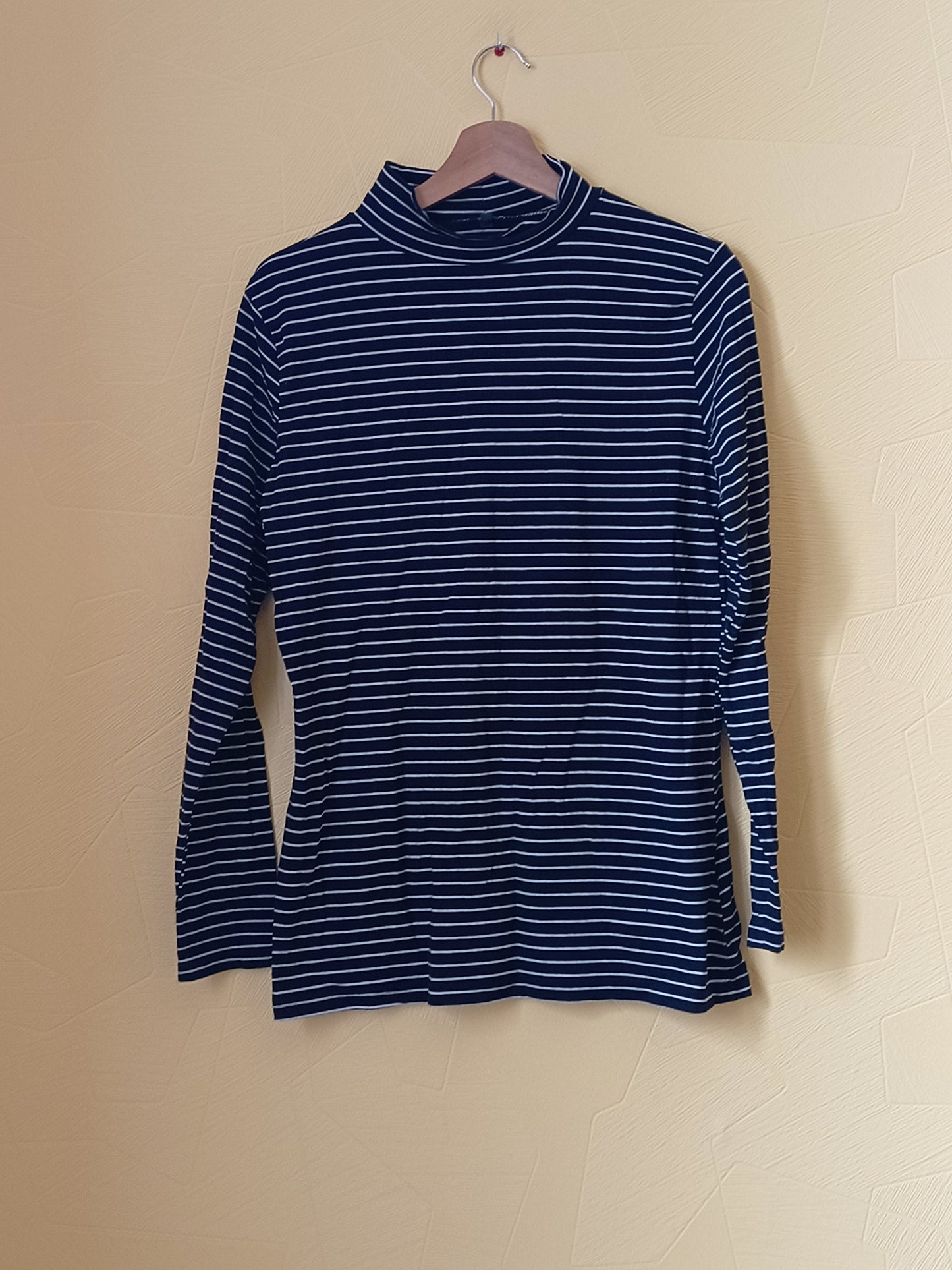 Sous pull rayé noir et blanc Taille XXL