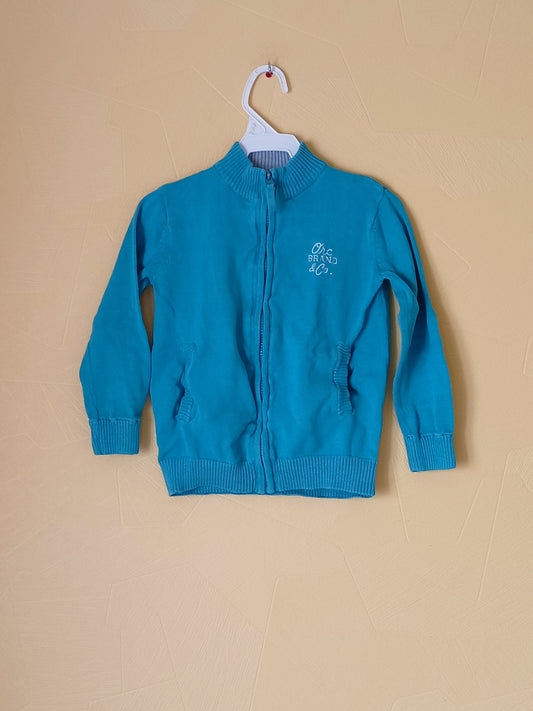 Gilet zippé Orchestra turquoise Taille 6 Ans