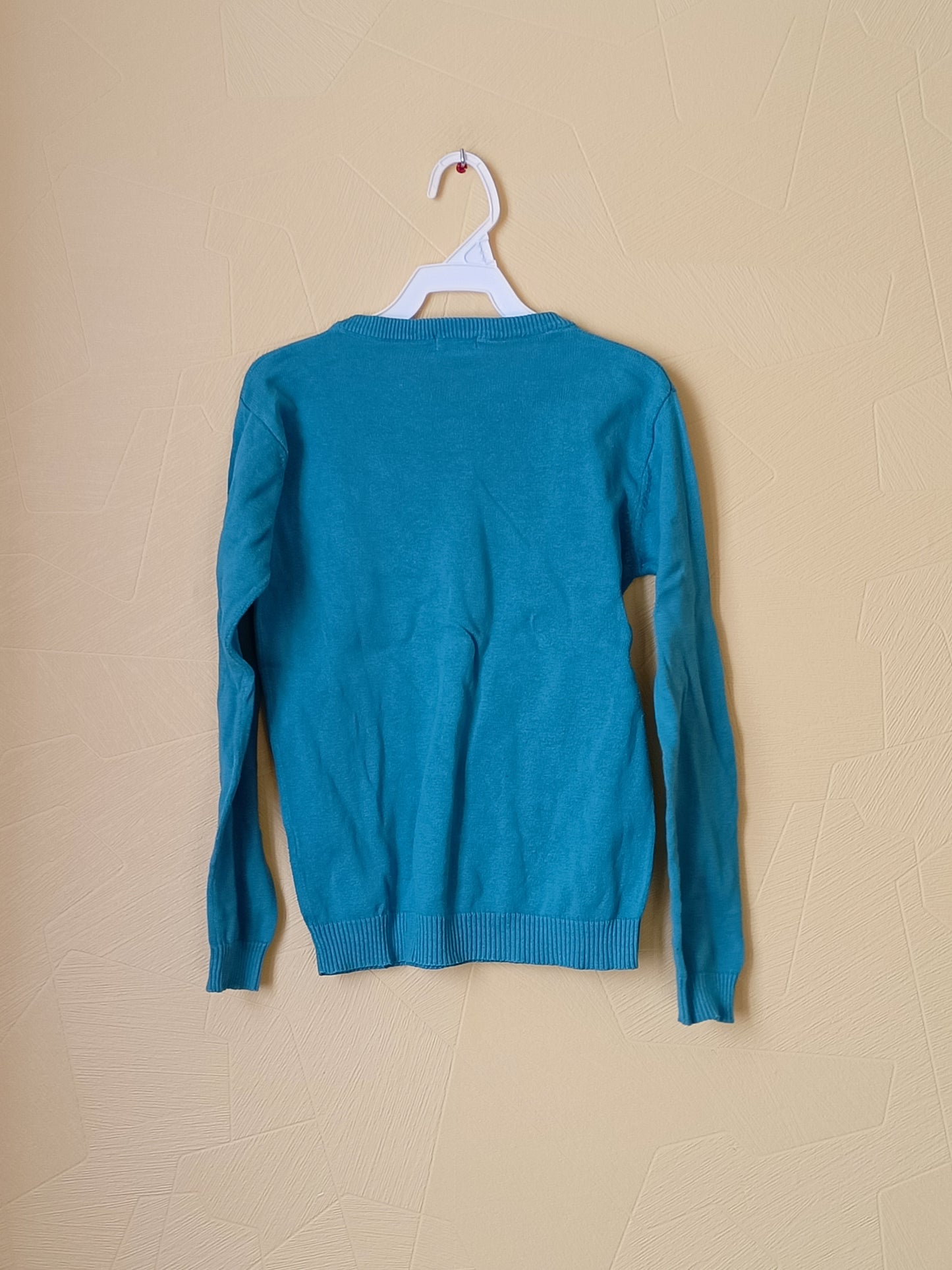 Pull fin In Extenso bleu vert Taille 8 Ans