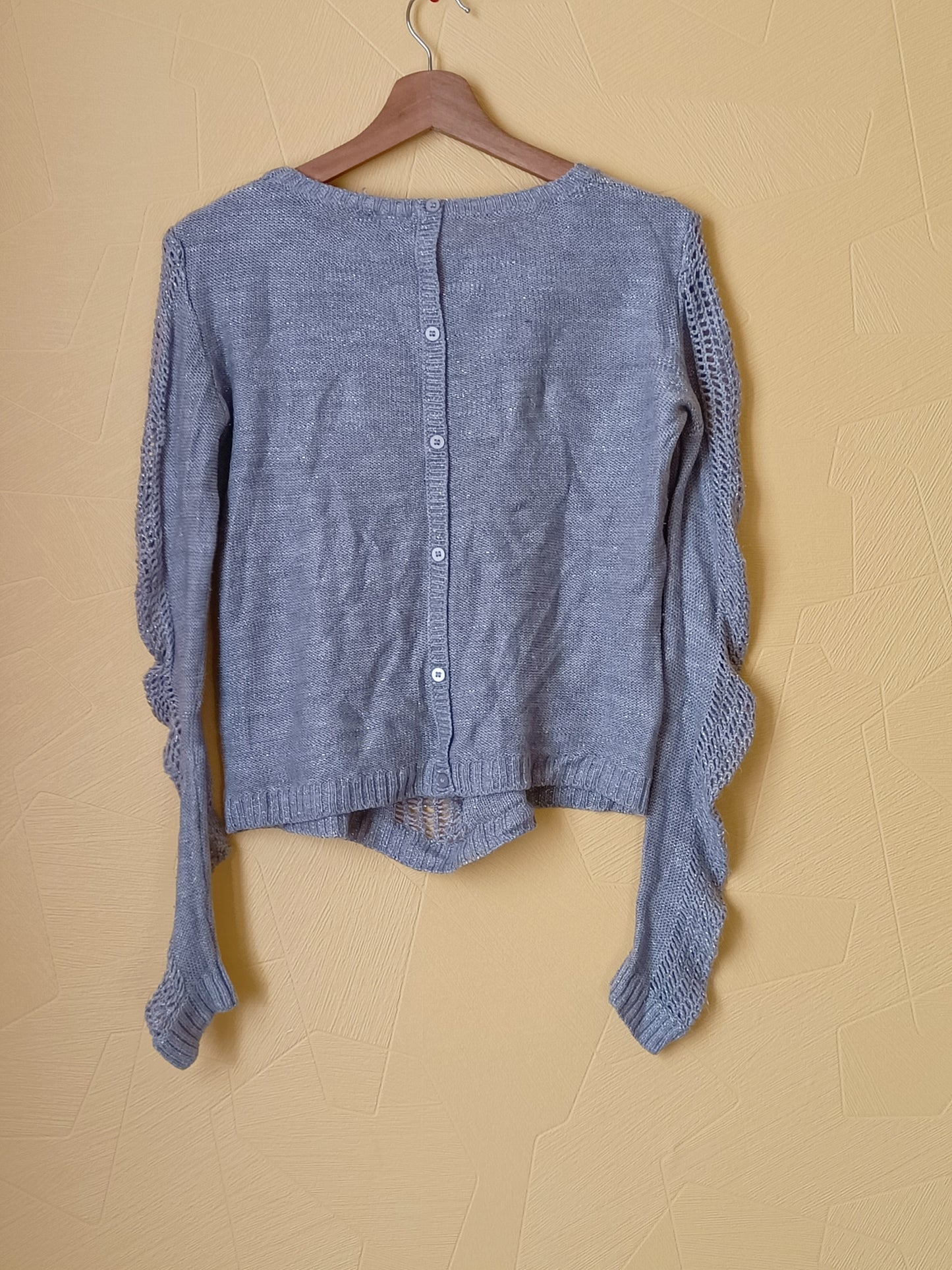 Pull fin Bilook gris argenté Taille 12 Ans